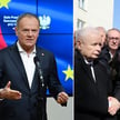 Donald Tusk, Jarosław Kaczyński i Mariusz Błaszczak