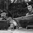 Gen. Stanisław Maczek i rotmistrz T. Wysocki, lipiec 1944