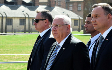 Prezydenci Izraela Reuwen Riwlin i Polski Andrzej Duda wzięli udział w 30. Marszu Żywych w Auschwitz