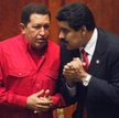 Hugo Chavez i jego ewentualny następca Nicolas Maduro (zdjęcie z 2007 r.)