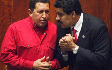Hugo Chavez i jego ewentualny następca Nicolas Maduro (zdjęcie z 2007 r.)