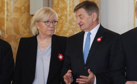 Były marszałek Sejmu Marek Kuchciński (na zdjęciu z szefową TK Julią Przyłębską) paraliżował pracę S