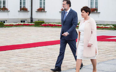 Beata Szydło i Mariano Rajoy podczas polsko-hiszpańskich konsultacji, 30 czerwca 2017 r.