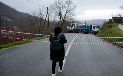 Blokada drogi w Kosowie