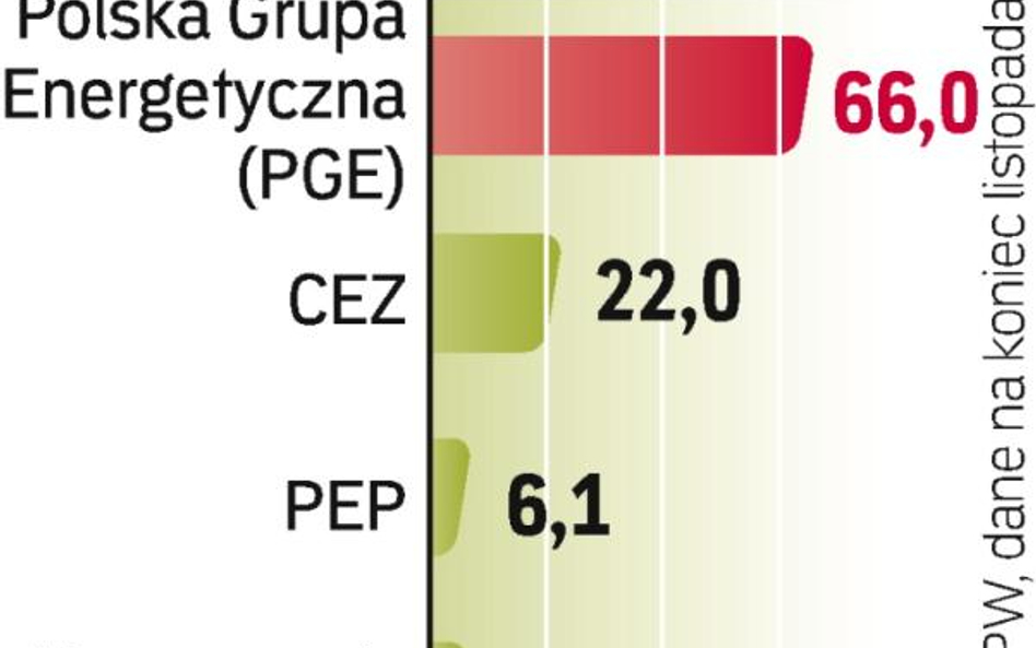 Spółki energetyczne razem. Do nowego wskaźnika na razie wejdą cztery firmy.