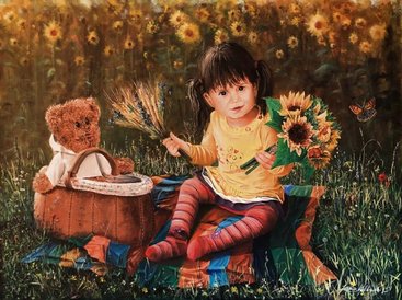 Obraz Janusza Kulikowskiego idealnie nadaje się do dziecięcego pokoju