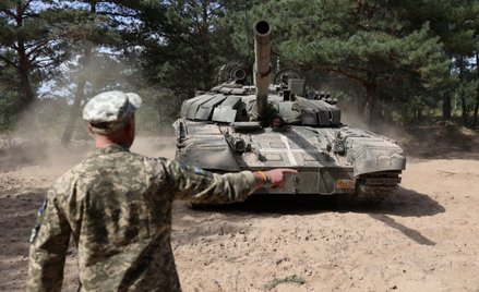 Ukraiński czołg pod Czernihowem