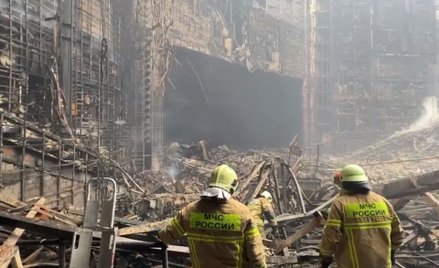 Terroryści podpalili halę Crocus City Hall