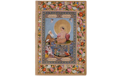 Jeden z najsławniejszych obrazów tamtego okresu, miniatura namalowana przez Bichitra przedstawia ces