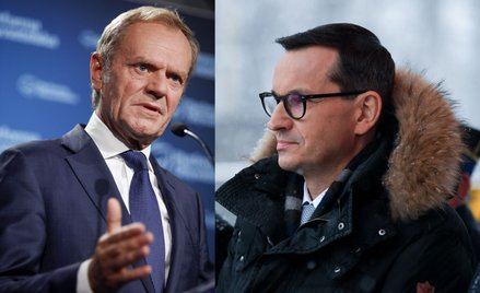 Donald Tusk i Mateusz Morawiecki