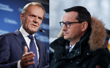 Donald Tusk i Mateusz Morawiecki