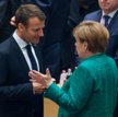 Angela Merkel i Emmanuel Macron w Brukseli