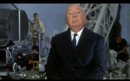Alfred Hitchcock na planie filmu "Marnie"