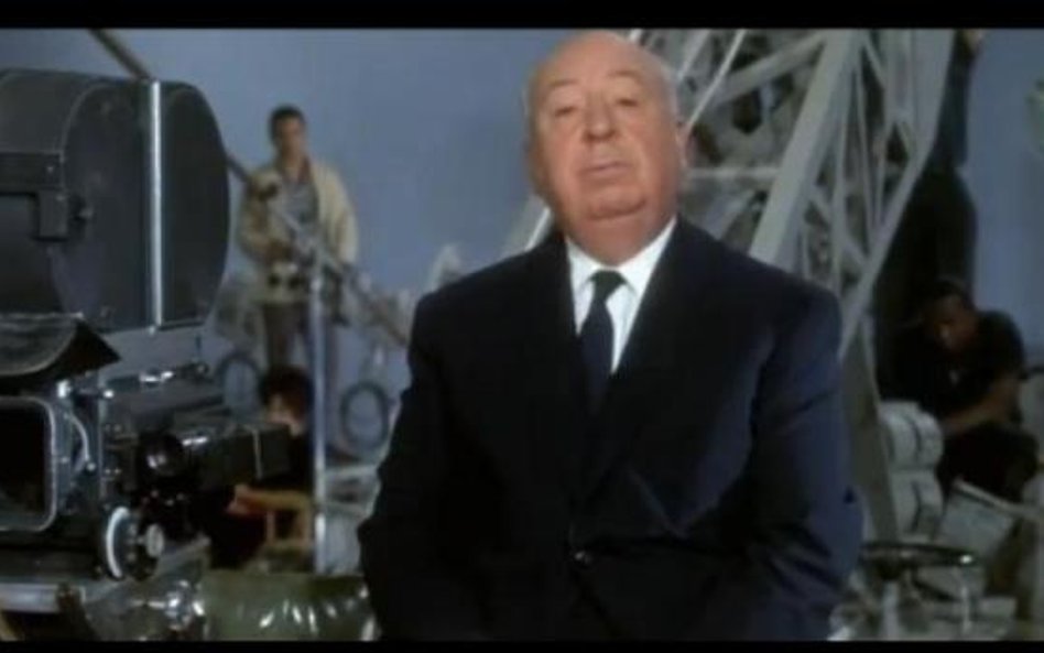 Alfred Hitchcock na planie filmu "Marnie"