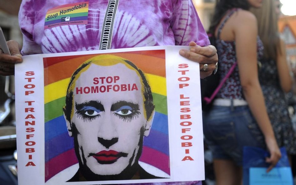 Putin w makijażu zakazany w Rosji