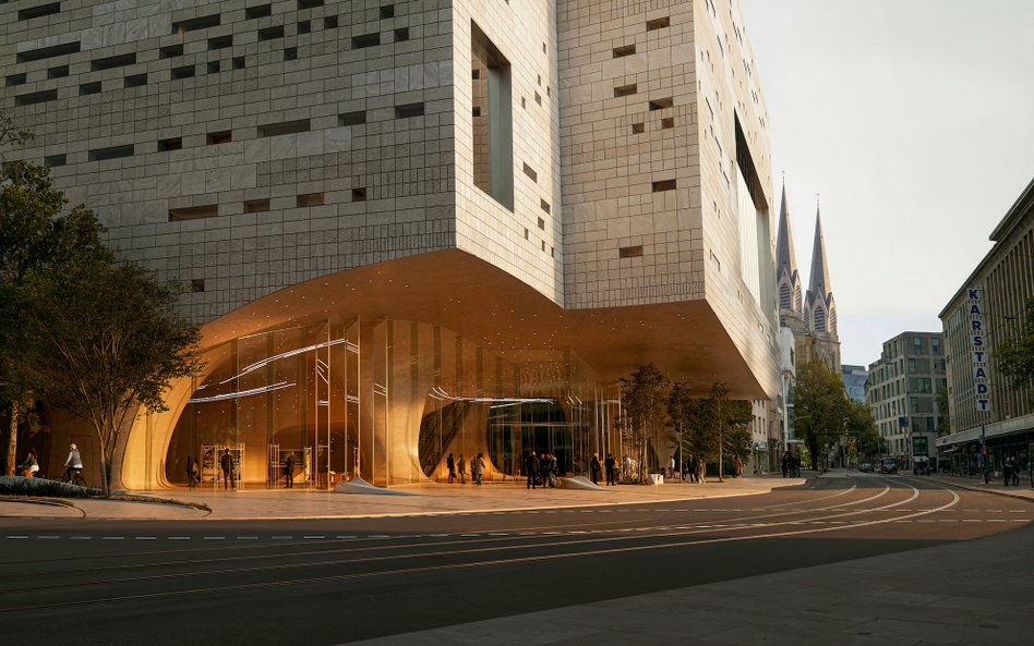 Norweska pracownia Snøhetta, która wygrała konkurs w Düsseldorfie, zaprojektowała między innymi sied