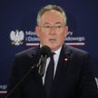 Minister kultury i dziedzictwa narodowego Bartłomiej Sienkiewicz na konferencji prasowej