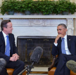 Premier Wielkiej Brytanii David Cameron i prezydent USA Barack Obama