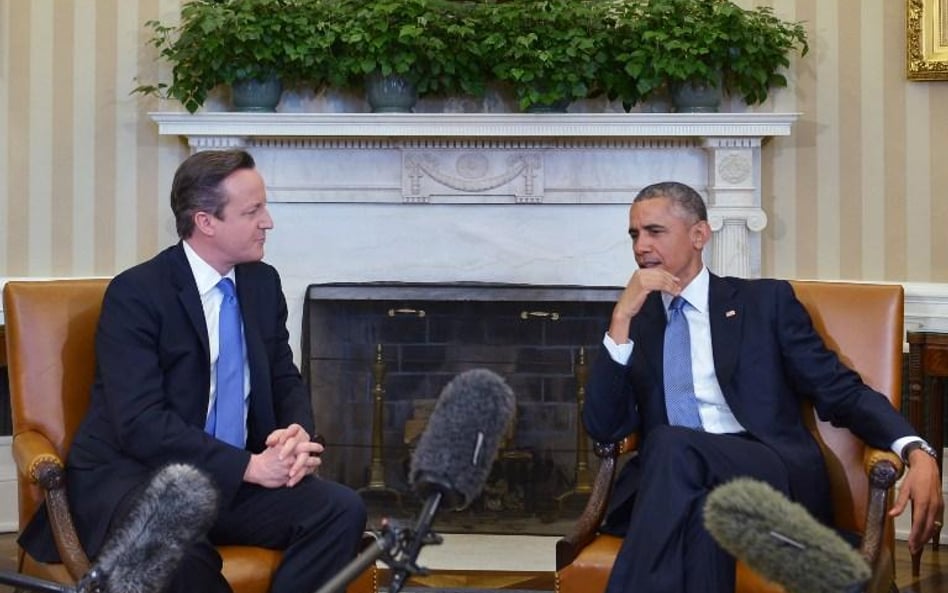 Premier Wielkiej Brytanii David Cameron i prezydent USA Barack Obama