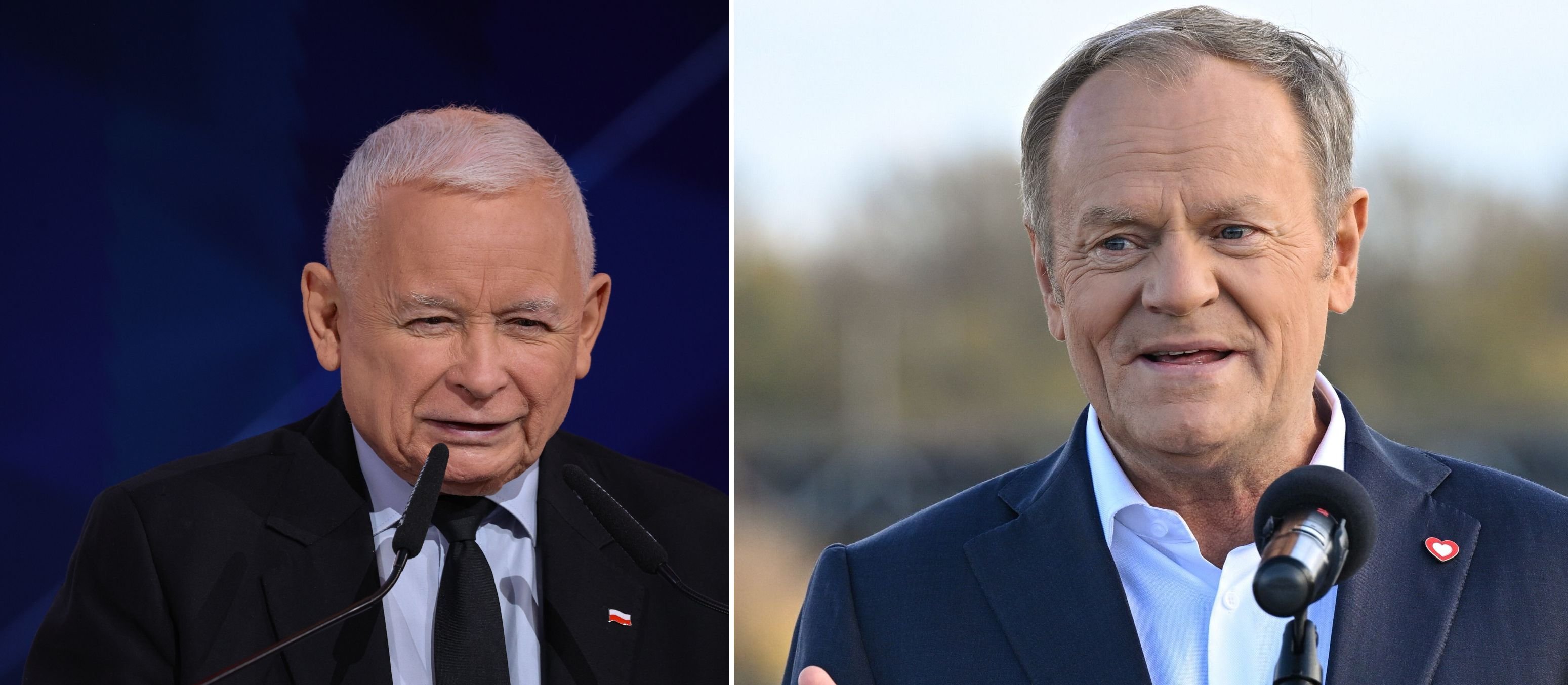 Sondaż: Donald Tusk się wzmacnia, a Jarosław Kaczyński utknął między Sławomirem Mentzenem i Grzegorzem Braunem