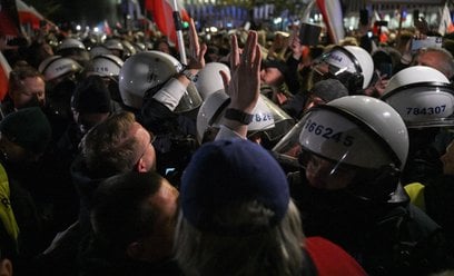 Protest przed siedzibą Trybunału Konstytucyjnego
