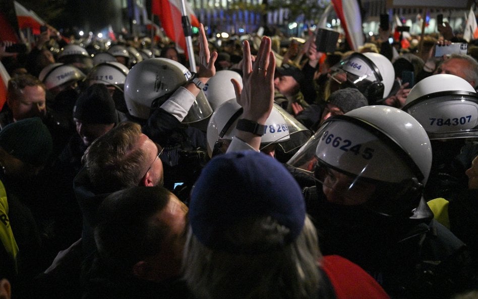 Protest przed siedzibą Trybunału Konstytucyjnego