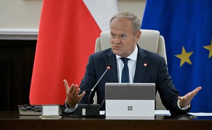 Premier Donald Tusk na posiedzeniu rządu