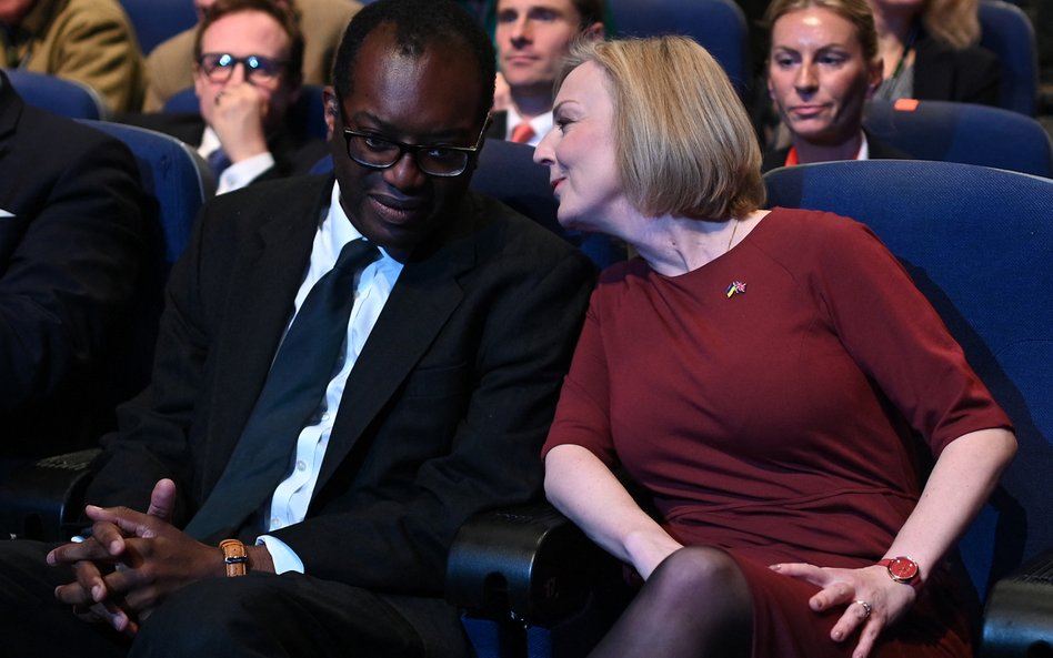 Minister finansów Kwasi Kwarteng i premier Liz Truss