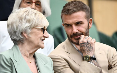David Beckham oglądał mecz Igi Świątek w towarzystwie swojej mamy