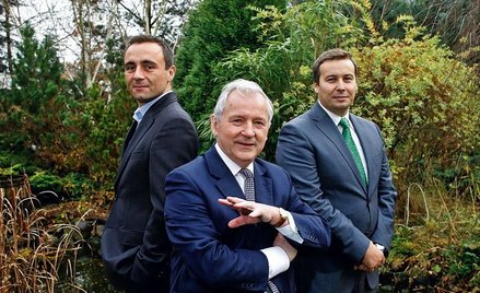 Od lewej: Cezary Szymanek (Radio PiN), Stanisław Gomułka, Jakub Kurasz („Rzeczpospolita”)