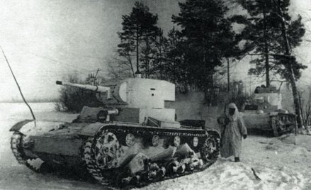 Czołgi T-26 w ataku na fińskie pozycje, luty 1940 r.