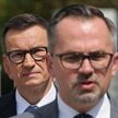 Posłowie Mateusz Morawiecki (L) i Marcin Horała (P)