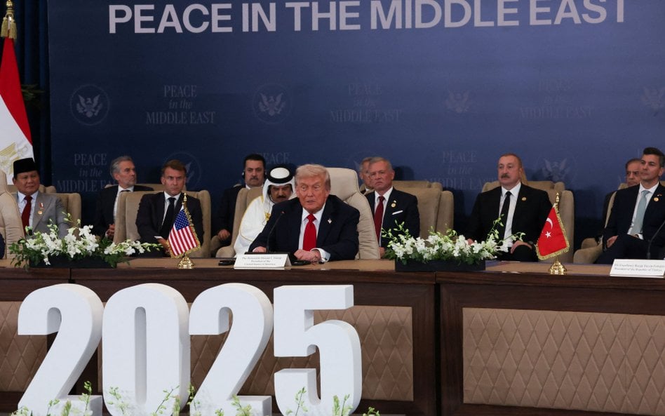 Prezydent USA Donald Trump bierze udział w szczycie światowych przywódców poświęconym zakończeniu wo
