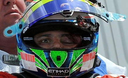 Felipe Massa tuż po wypadku na Węgrzech