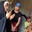 Angelina Jolie odwiedza Irak jako ambasadorka dobrej woli wysokiego komisarza ONZ ds. uchodźców (UNH