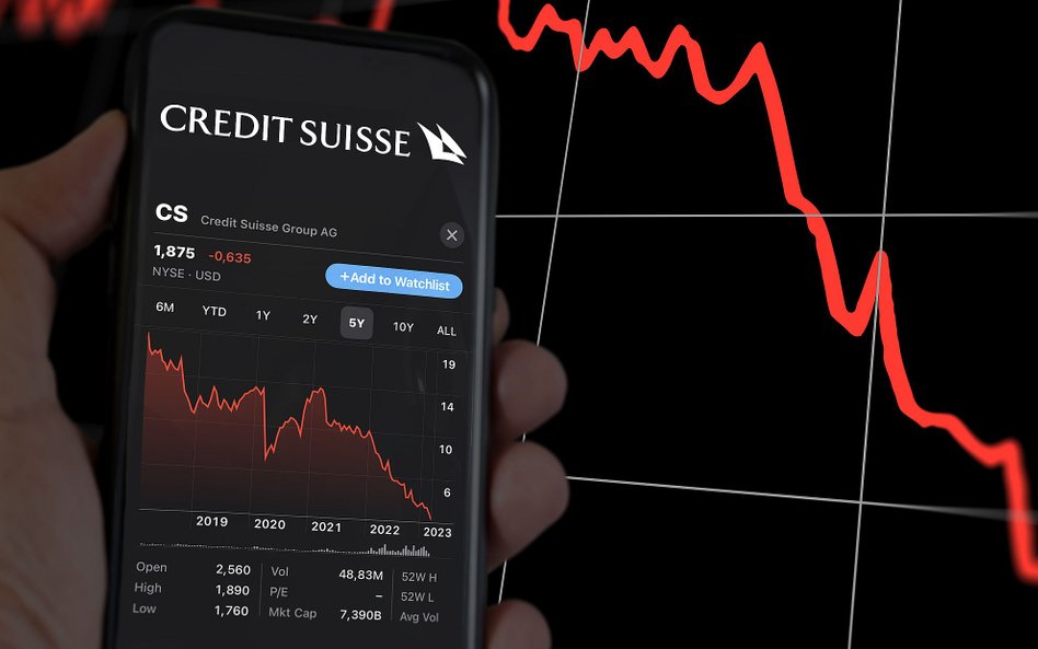 Z Credit Suisse odpłynęło ponad 60 mld franków