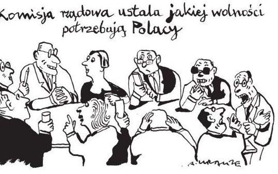 Komentarz rysunkowy. Jakiej wolności potrzebują Polacy