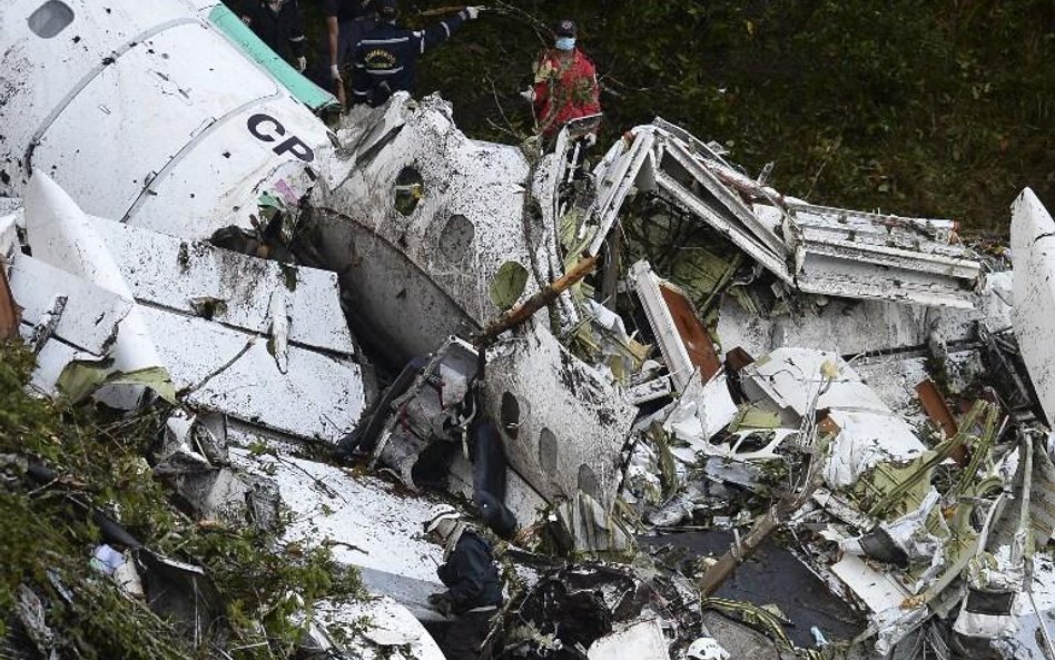 Katastrofa samolotu z brazylijską drużyną Chapecoense na pokładzie