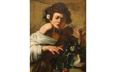 Chłopiec gryziony przez jaszczurkę” Caravaggia