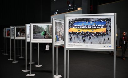 Konferencja na rzecz Odbudowy Ukrainy (The Ukraine Recovery Conference URC 2026). Wystawa fotografic