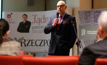 Ireneusz Jabłoński w siedzibie "Rzeczpospolitej"