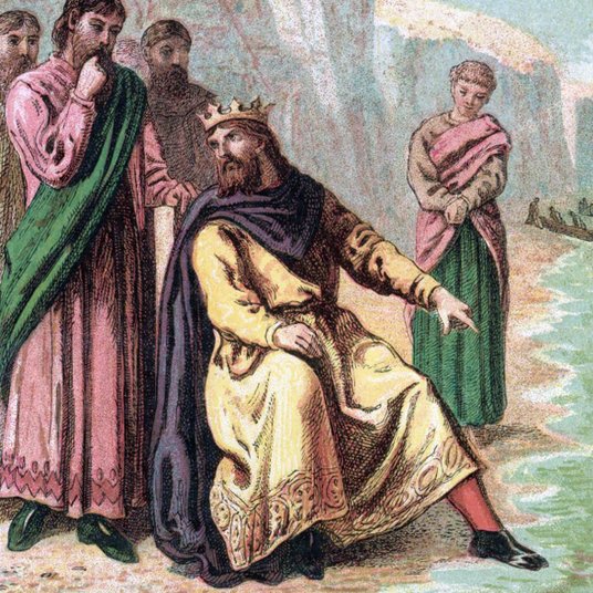 Król Knut Wielki w otoczeniu dworzan