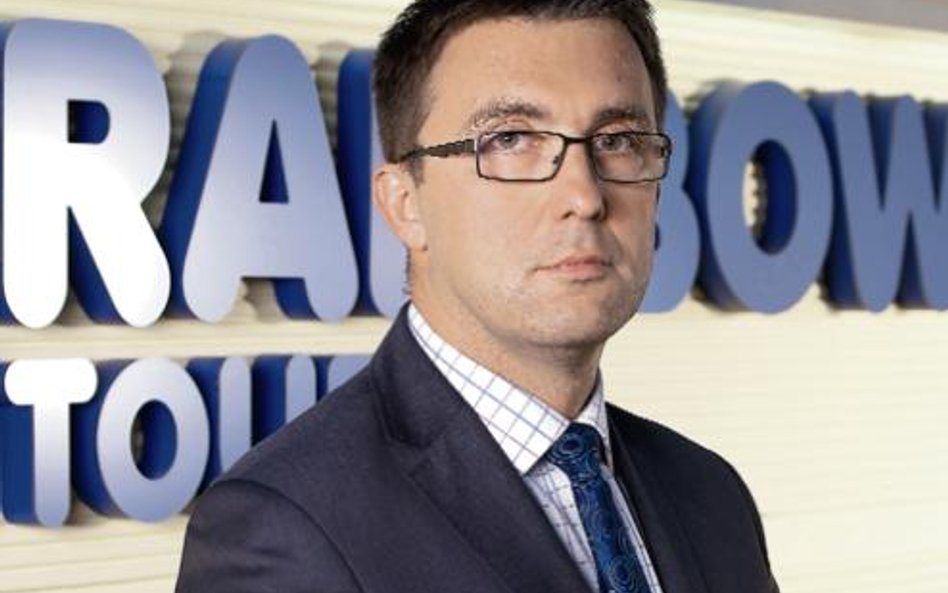 Grzegorz Baszczyński, prezes Rainbow Tours, liczy, że segment hotelarski będzie dawać spółce 10 mln 