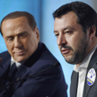 Liga zdobyła więcej głosów od Forza Italia. Dlatego to Matteo Salvini (z prawej), a nie Silvio Berlu