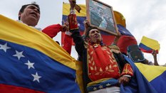 Demonstracja w obronie suwerenności Wenezueli na terenie Kolumbii