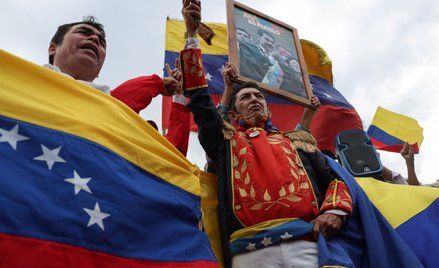 Demonstracja w obronie suwerenności Wenezueli na terenie Kolumbii
