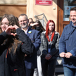 Prezydent Warszawy Rafał Trzaskowski podczas konferencji prasowej dot. edukacji dla ukraińskich dzie