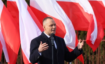 Prezydent Karol Nawrocki podczas spotkania z mieszkańcami powiatu płockiego