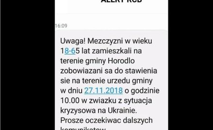 Mężczyźni wezwani do stawienia się. Fałszywy alarm RCB