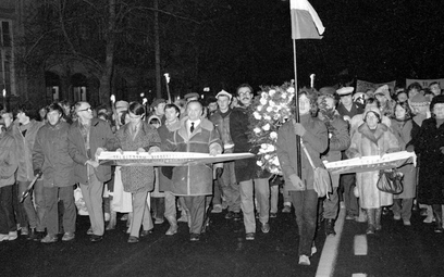 Gdańsk, 1980 r. Manifestacja Ruchu Młodej Polski